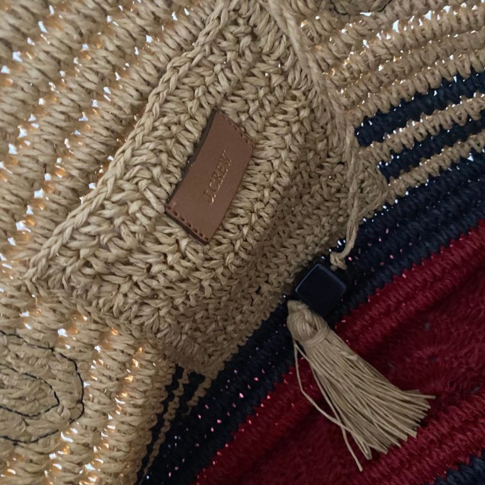 JCrew Raffia Tote - Picture 3 of 3